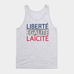 LIBERTÉ ÉGALITÉ LAÏCITÉ Tank Top